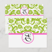 Groene & Roze Respons Kaart (Voorkant / Achterkant)