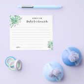 Groene rozen advies voor koppel bruidsfeest kaart (Enkel)