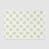 Groene rozen op witte tissue paper tissuepapier (Voorkant)