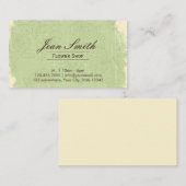  groene Rozen Vloerwinkel Visitekaartje (Voorkant / Achterkant)