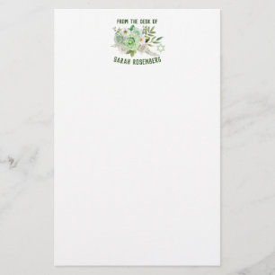 Groene Rozen voor 5,5 x 8,5-inch papier