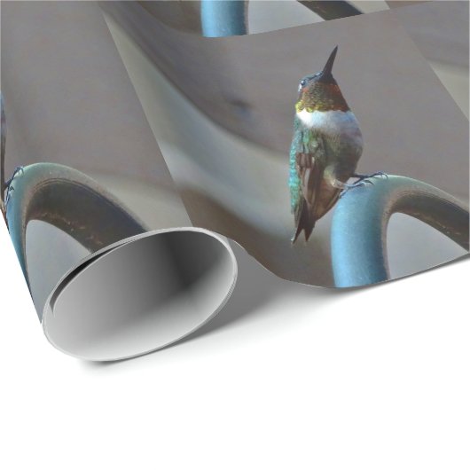 Groene Ruby kleine Hummingbird Cadeaupapier (Rol Hoek)