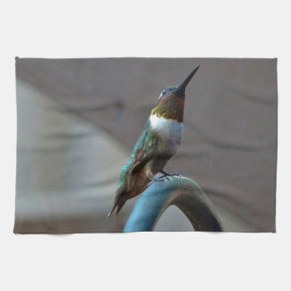 Groene Ruby kleine Hummingbird Theedoek