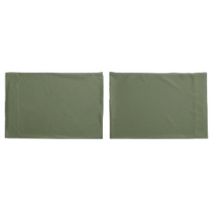 Groene rug plus groene en witte bladeren kussensloop