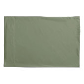 Groene rug plus groene en witte bladeren kussensloop (Achterkant-Links)