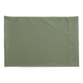 Groene rug plus groene en witte bladeren kussensloop (Achterkant-Rechts)