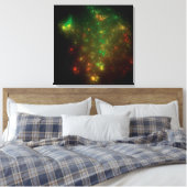 Groene ruimte canvas afdruk (Insitu (Slaapkamer))