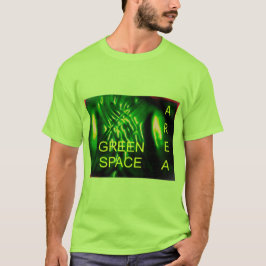 Groene ruimte t-shirt