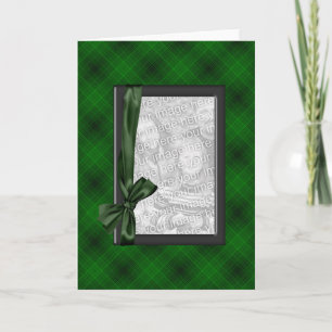 Groene ruit foto frame kaart