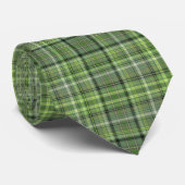 Groene ruit St. Patrick's Day stropdas (Opgerold)