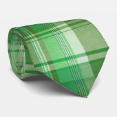Groene ruit St. Patrick's Day stropdas (Opgerold)