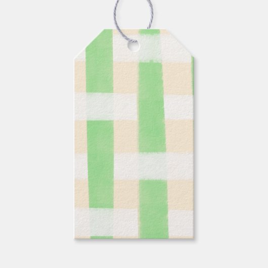 Groene ruit zomer cadeaulabel (Voorkant)