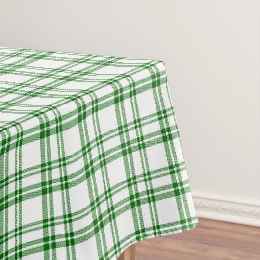 Groene ruitprint tafelkleed (Voorbeeld)