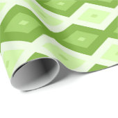Groene ruitvormig patroon van Chartreuse Cadeaupapier (Rol Hoek)