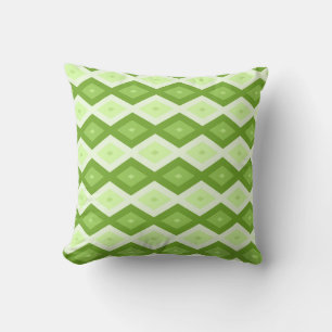 Groene ruitvormig patroon van Chartreuse Kussen