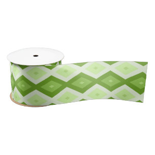 Groene ruitvormig patroon van Chartreuse Lint