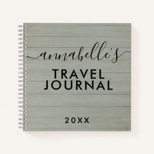 Groene Rustige Camping Bossen RV Travel Journal Notitieboek