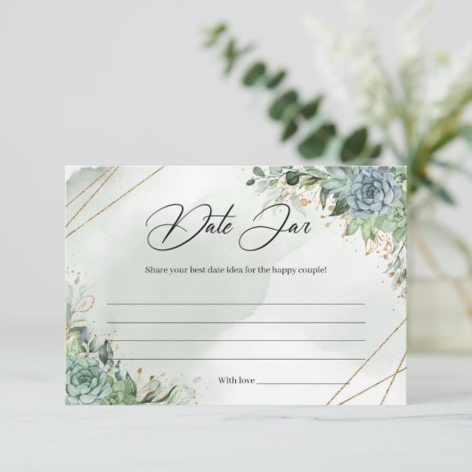 Groene sachtigen eucalyptus foliage Datum Kaart (Staand voorkant)