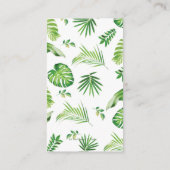 Groene Safari Bos Oerwoud Dieren Luier Raffle Informatiekaartje (Achterkant)