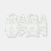 Groene Safari Toile D Jouy Oerwoud Theme Baby show Bedankdoosjes (Uitgevouwen)