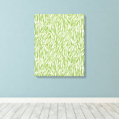 Groene Safari Zebra Print (Insitu (Houten vloer))