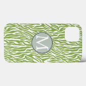 Groene Safari Zebra Print Case-Mate iPhone Case (Achterkant (horizontaal))