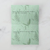 Groene Sage Lelie van de Vallei Custom Verjaardag  Kaart (Binnen)