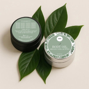 Groene Sage Natuurlijke Botanische Ingrediënten La Labels
