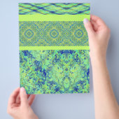 Groene sampler bulk scrapbookpapier pagina's flyer (Hand)