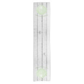 Groene Scallop Shell Short Table Runner Korte Tafelloper (Voorkant)