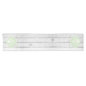 Groene Scallop Shell Short Table Runner Korte Tafelloper (Horizontaal)