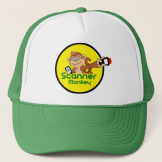 Groene Scanner Monkey Trucker Hat Trucker Pet