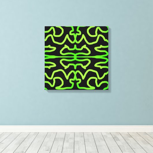 groene schaduw canvas afdruk (Insitu (Houten vloer))