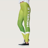 Groene schaduwen met moderne naam leggings (Links)