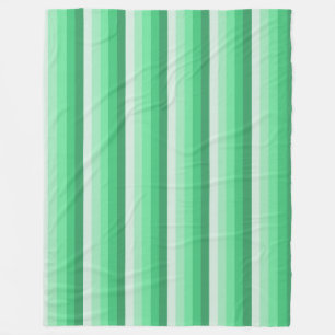 Groene schaduwstrepen fleece deken