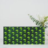 Groene schattige kameleon kaart (Staand voorkant)