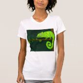 Groene schattige kameleon t-shirt (Voorkant)
