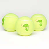 Groene schattige kameleon tennisballen (Multi)