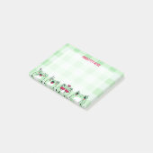 Groene Schattige Kinderen Personaliseren Manga Car Post-it® Notes (Schuin)