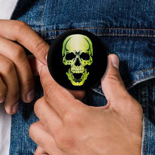 Groene schedel Button