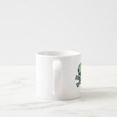 Groene schedel espresso mok (Achterkant)