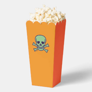 Groene Schedel sinaasappel popcorn dozen Bedankdoosjes