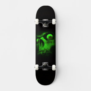 Groene schedel skateboard