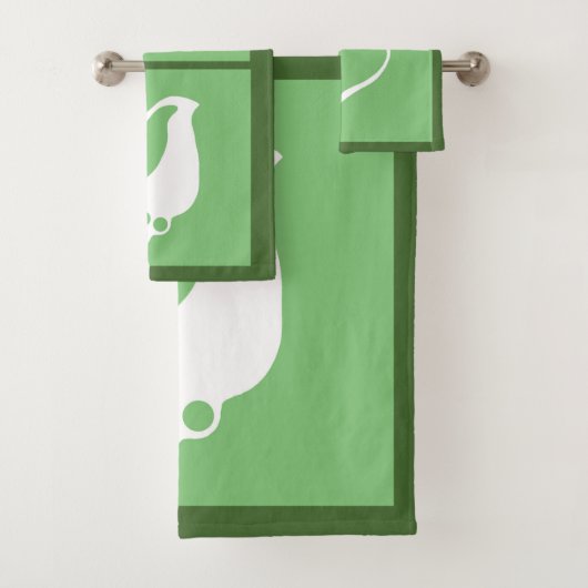 Groene Schelp Bad Handdoek (Insitu)