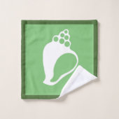 Groene Schelp Bad Handdoek (Wasdoekje)