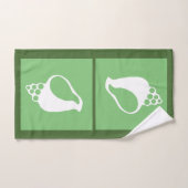 Groene Schelp Bad Handdoek (Handdoek)