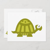 Groene Schildpad Briefkaart (Voorkant / Achterkant)