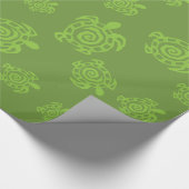 Groene schildpad cadeaupapier (Hoek)
