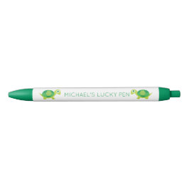 Groene Schildpad Good Luck Charm Pen voor Examens 