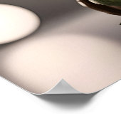 Groene schildpad met bril poster (Hoek)